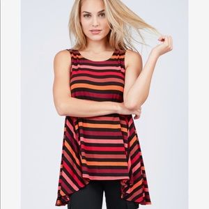 Catherine Malandrino sunset stripe tank